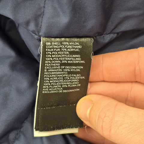 The North Face Mcmurdo 550 Dryvent Down Puffer Jacket Blue Men's Small