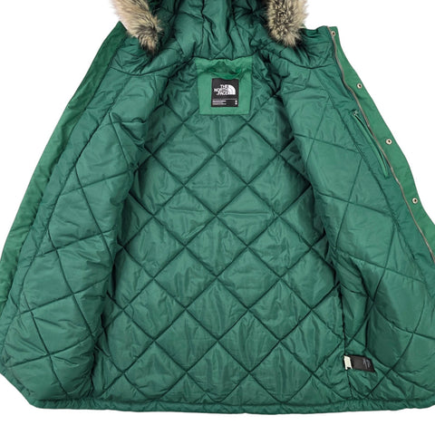 The North Face Zanneck Dryvent Puffer Parka Jacket Green Men's Medium