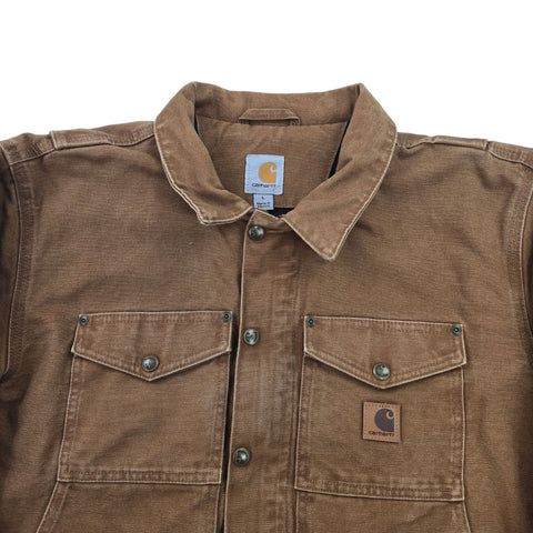 Carhartt Berwick Y2K Workwear Fleece Lined Jacket Brown Men's Large