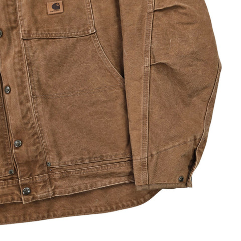 Carhartt Berwick Y2K Workwear Fleece Lined Jacket Brown Men's XL