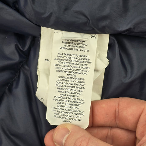 Polo Ralph Lauren Gorham Down Puffer Camo Gilet Jacket Blue Men's Small