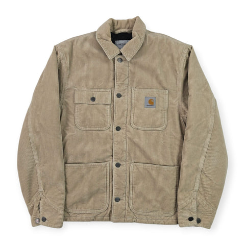 Carhartt WIP Michigan Quilt Lined Corduroy Chore Jacket Brown Men's Small