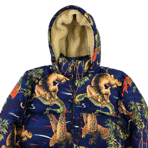 Polo Ralph Lauren 750 Animal Print Down Puffer Jacket Men's Small