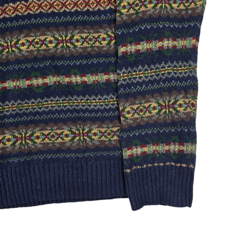 Polo Ralph Lauren Fair Isle Pattern Knitted Jumper Men's Large