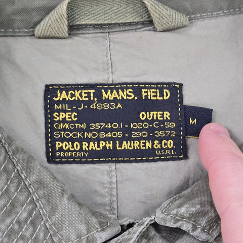 Polo Ralph Lauren Military Patch Field Jacket Green Men's Medium