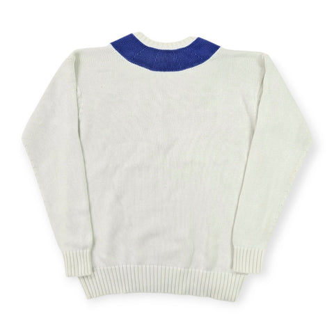 Polo Ralph Lauren Spellout Cricket Knitted Jumper White Men's Medium