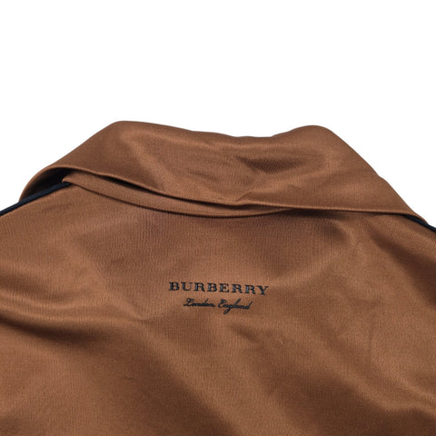 Burberry High Shine Technical Track Jacket Brown Men's Small