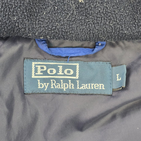 Polo Ralph Lauren Italia Big Pony Down Puffer Gilet Jacket Blue Men's Large
