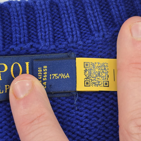 Polo Ralph Lauren Bear Knitted Jumper Blue Men's Medium