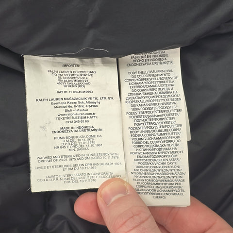 Polo Ralph Lauren Gorham Down Puffer Gilet Jacket Black Men's XXL