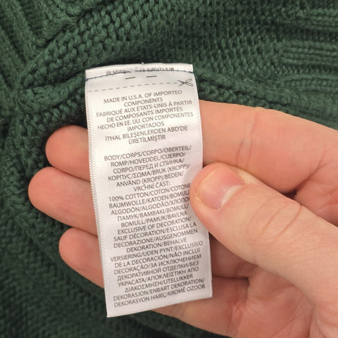 Polo Ralph Lauren USA Flag Knitted Jumper Green Men's XL