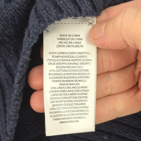 Polo Ralph Lauren USA Flag Bear Knitted Jumper Blue Men's XL