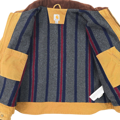 Carhartt Detroit Y2K Workwear Blanket Lined Jacket Brown Men's XXL