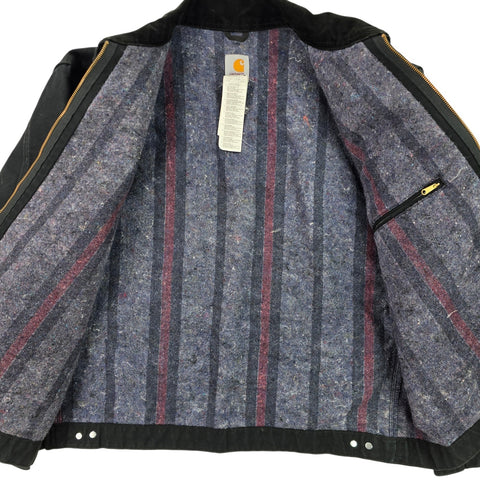 Carhartt Detroit Y2K Workwear Blanket Lined Jacket Black Men's XXL