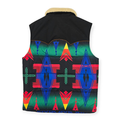 Polo Ralph Lauren Crazy Aztec Beacon Puffer Gilet Jacket Men's Medium