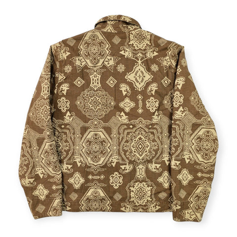 Carhartt WIP Detroit Bandana Pattern Jacket Brown Men's Large