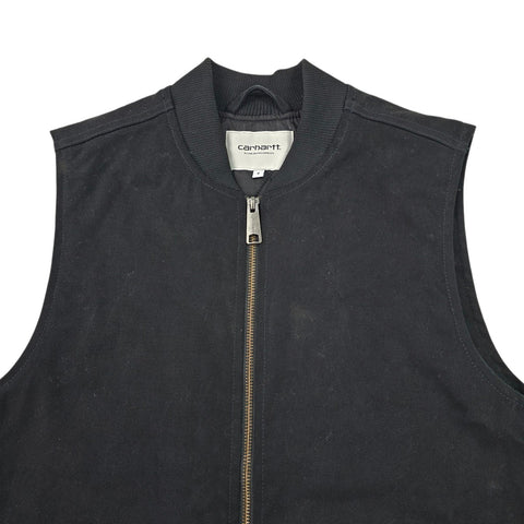 Carhartt WIP Quilted Lined Vest Gilet Jacket Black Men's Small