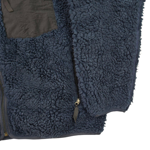 Patagonia Vintage Deep Pile Sherpa Fleece Jacket Blue Men's Large