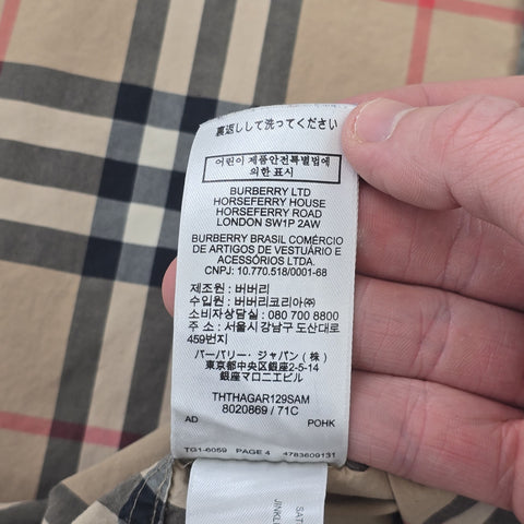 Burberry Nova Check Short Sleeve Shirt Men's Large