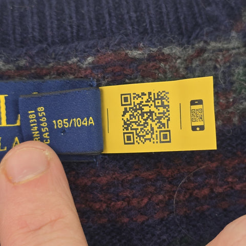 Polo Ralph Lauren Fair Isle Pattern Knitted Jumper Men's XL