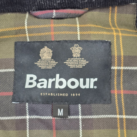 Barbour Corbridge Waxed Quilt Lined Jacket Black Men's Medium