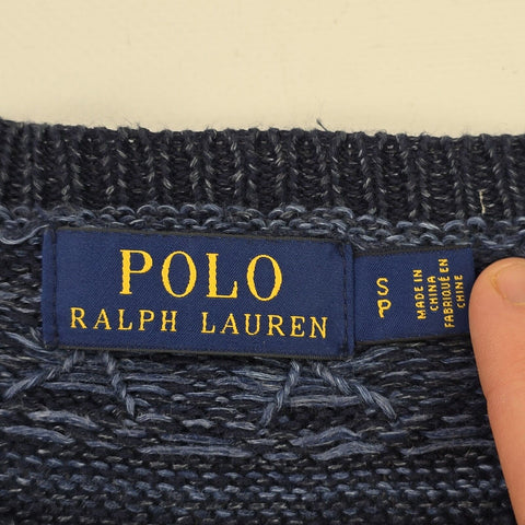 Polo Ralph Lauren Fair Isle Pattern Knitted Jumper Blue Men's Small