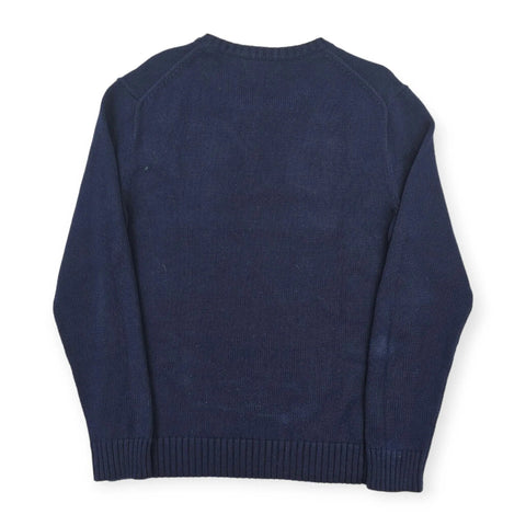 Polo Ralph Lauren Spellout Logo Knitted Jumper Blue Men's Small