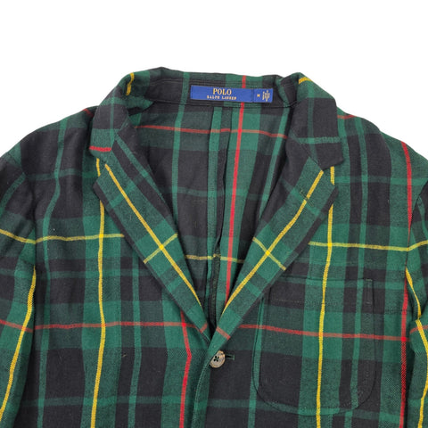 Polo Ralph Lauren Tartan Plaid Single Breast Blazer Men's Medium