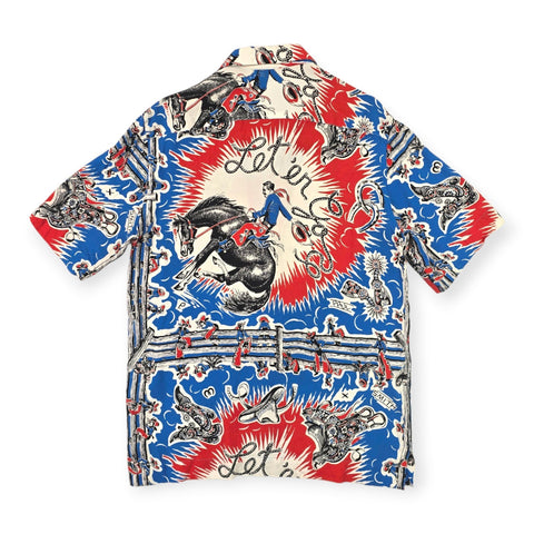 Paul Smith Cowboy Rodeo Graphic Short Sleeve Shirt Men's Small