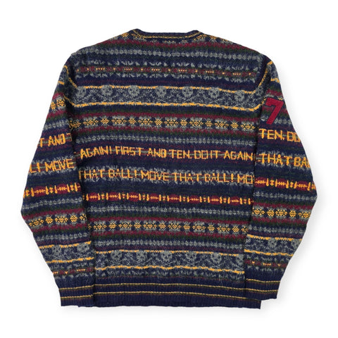 Polo Ralph Lauren Letterman Fair Isle Pattern Knitted Jumper Men's Large