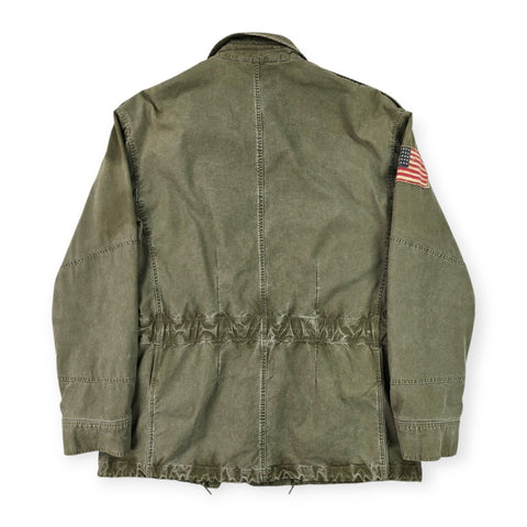 Polo Ralph Lauren Military Patch Field Jacket Green Men's Medium