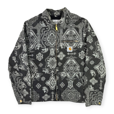 Carhartt WIP Detroit Bandana Pattern Jacket Grey Men's Small