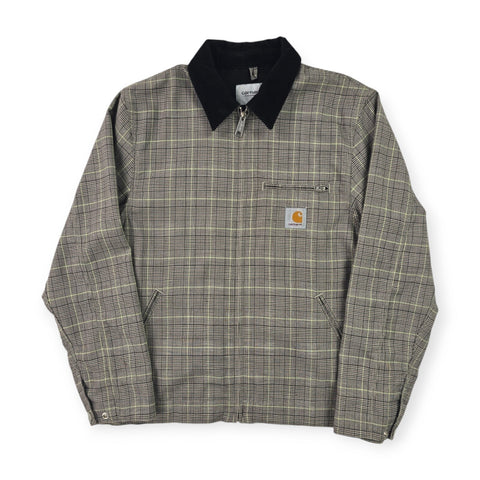 Carhartt WIP Detroit Checkered Jacket Grey Men's Medium