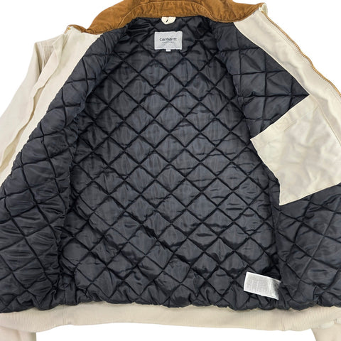 Carhartt WIP OG Santa Fe Quilt Lined Jacket Grey Men's Large