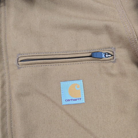 Carhartt Detroit Y2K Workwear Blanket Lined Jacket Brown Men's Small