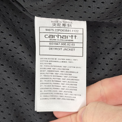 Carhartt WIP Detroit Mesh Lined Jacket Black Men's Medium