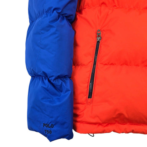 Polo Ralph Lauren 750 Sherpa Colourblock Down Puffer Jacket Men's Medium