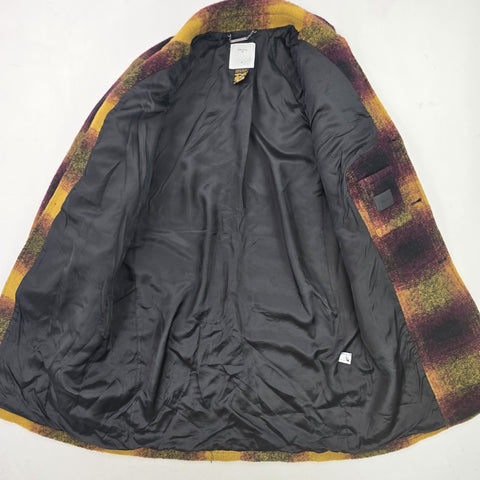 Percival Limited Edition Check Wool Trench Coat Men's XL