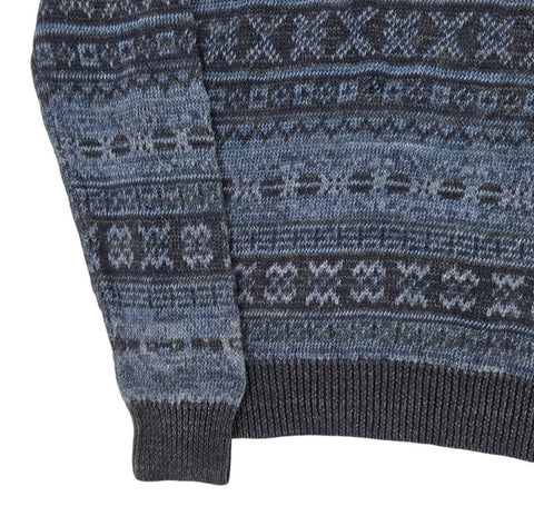 Polo Ralph Lauren Fair Isle Pattern Knitted Jumper Blue Men's Small
