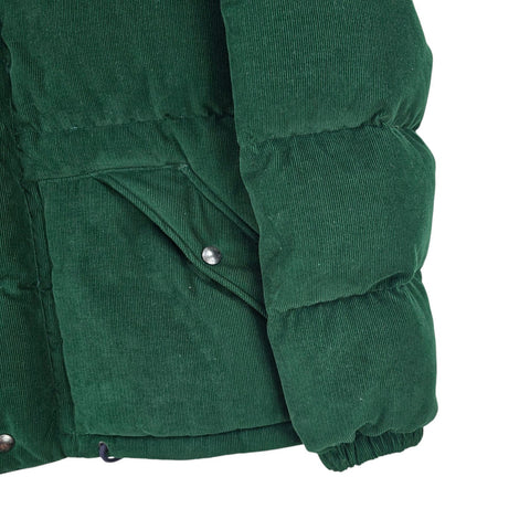 Polo Ralph Lauren Corduroy Puffer Jacket Green Men's Medium