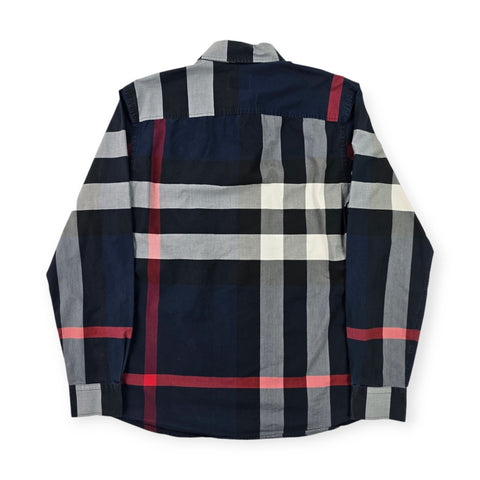 Burberry Somerton Nova Check Long Sleeve Shirt Men's Small