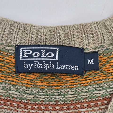 Polo Ralph Lauren Fair Isle Knitted Vest Jumper Men's Medium