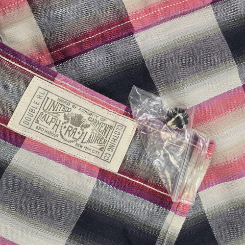 RRL Ralph Lauren Western Checkered Shirt Men's Small