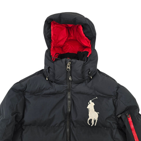 Polo Ralph Lauren Big Pony Tyrol Down Puffer Jacket Black Men's Small