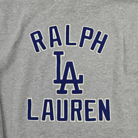 Polo Ralph Lauren LA Dodgers Baseball Hoodie Grey Men's Large