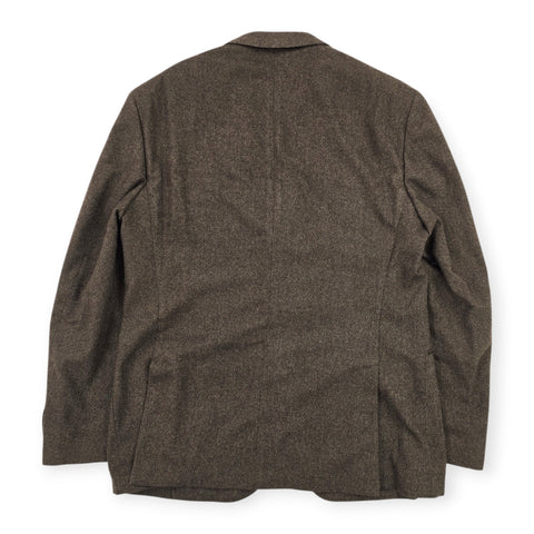 Polo Ralph Lauren Wool Herringbone Single Breasted Blazer Brown Men's Size 44R