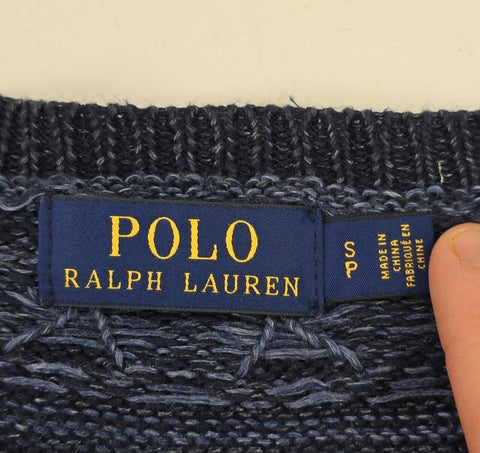 Polo Ralph Lauren Fair Isle Pattern Knitted Jumper Blue Men's Small