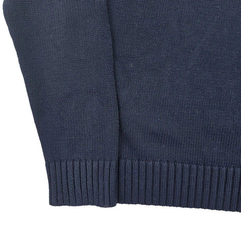 Polo Ralph Lauren Spellout Logo Knitted Jumper Blue Men's Small