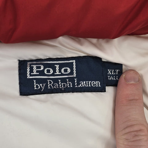 Polo Ralph Lauren Italia Racing Spellout 2011 Down Puffer Gilet Jacket Mens XL
