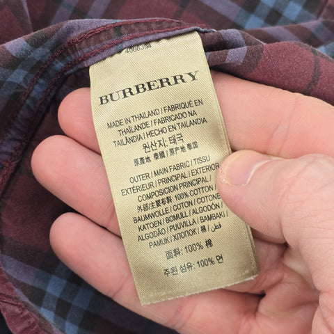 Burberry London Nova Check Long Sleeve Shirt Men's Small
